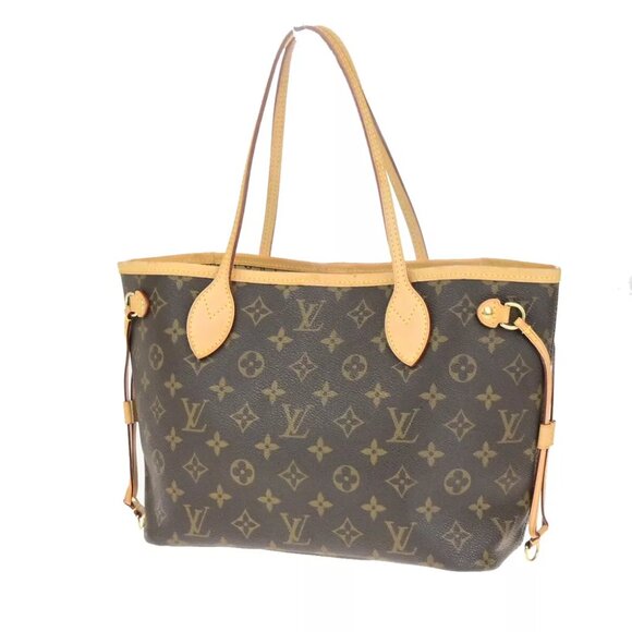 LOUIS VUITTON Neverfull PM Shoulder Tote Bag Monogram Leather BN M40155 55YG761 - Picture 9 of 16